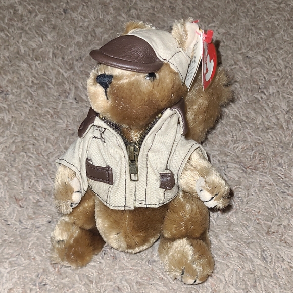 Ty Other - Ty Attic Treasures 6" Tall Plush Jointed Squirrel Named Buck 2000